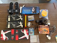 Overview of all items laid out on table