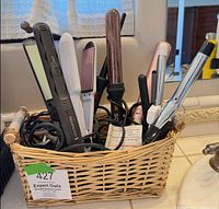 Basket showing all styling tools grouped