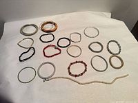 All bracelets laid out for overview