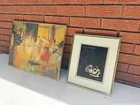 Both framed prints front view