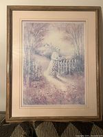Front view of framed Andres Orpinas print