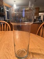 Full front view of vase on table