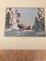 Winter scene print titled A Winter Morning