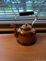 Full view of copper kettle front