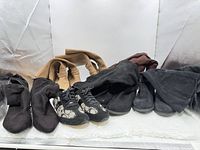 Group shot of all five pairs of footwear