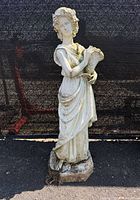 Full view of statue on octagonal base