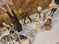 Group shot showing most animal figurines