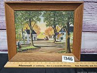 Framed painting front view