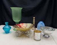 All eight pieces arranged for overview
