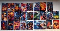 Full layout of all 26 Marvel Masterpieces cards
