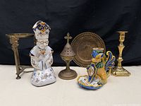 Front view of all six items