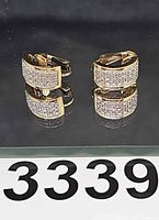 Front view showing both earrings