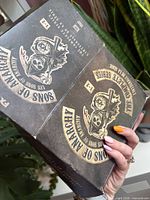 Closed outer box featuring Sons of Anarchy logo