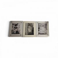 Front view of all three mounted prints
