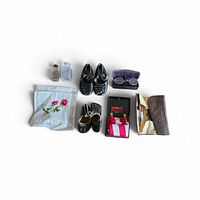 All eight items laid out for overview