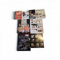 All eight books laid out, full lot view