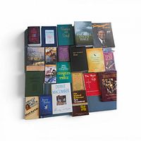20 Christian books laid out in 4×5 grid