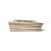 Side view of full stack showing thickness and count of magazines