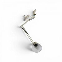 Full view of articulated architect lamp with clamp and cord