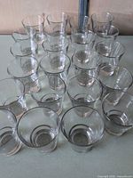 Top view showing all 22 matching tumblers