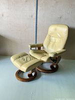 Armchair and ottoman full view