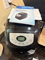 Ambiano bread maker with manual on lid