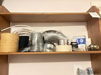 Full view of shelf with all assorted parts