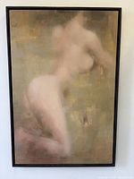 Full view of framed painting