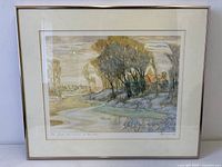 Front view of framed Hornyansky print showing full artwork, mat, and frame