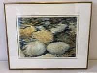 Framed painting front view