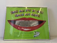 Full view of framed Trident mirrored poster