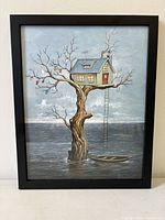 Front view of framed print showing entire artwork and frame