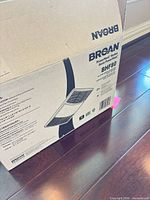 Sealed Broan BHF80 box exterior showing branding and model