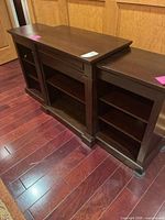 Both console table modules side by side showing overall design and finish