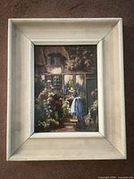 Front view of framed print showing artwork and frame