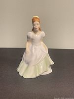 Front view of Royal Doulton Kerry HN3036 figurine showing dress colors and pose