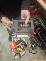 Front view of Black & Decker corded jig saw showing logo and overall condition