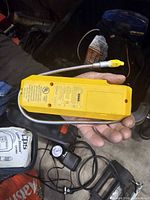 Back view of CPS Leak-Seeker LS790A showing label and flexible probe