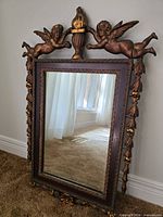 Full view of mirror showing overall design and finish