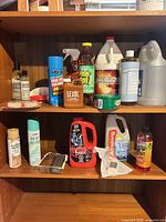 Overall lot on shelving showing all containers