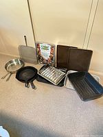 Overview of cookware lot on countertop