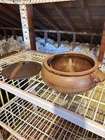 Pot without lid showing interior cone insert