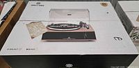 Retail box top displaying Angels Horn HP-H019 turntable image