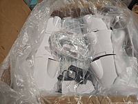 Box containing tower components, LED light bars, pump and tubing