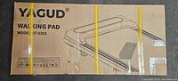 Box front showing Yagud Walking Pad model ZF-0301