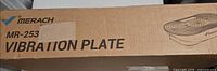 Cardboard shipping box front showing model MR-253 text