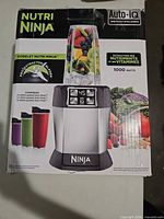 Front of sealed Nutri Ninja Auto-iQ blender box