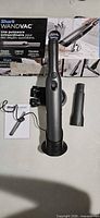 Vacuum, dock, crevice tool, manual, box overview