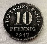 Reverse view showing date, denomination and legend