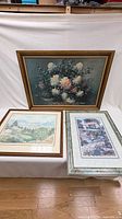 all three framed prints front view